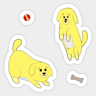 Playful Pups Sticker